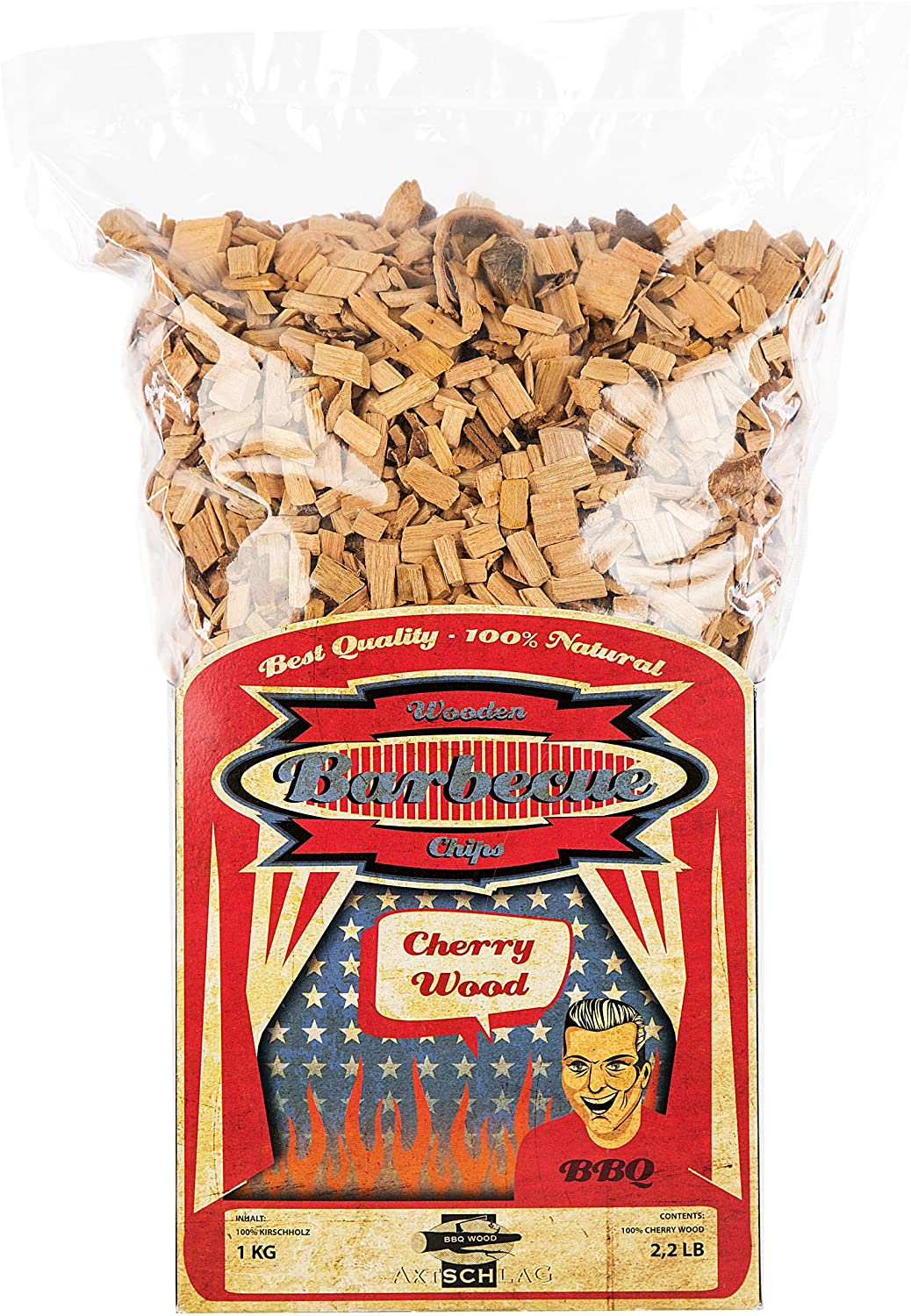 Axtschlag Wood Smoking Chips Cherry Wood 1 kg Räucherchips