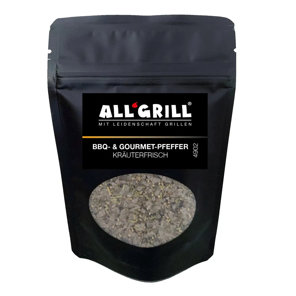 AllGrill Grillzubehör BBQ Gourmet Pfeffer Kräuterfrisch 100 g