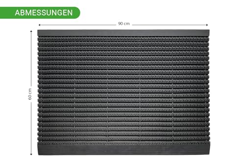 HPFloor rubber mats Gummi-Türmatte 60x90 wetterfest Noppen