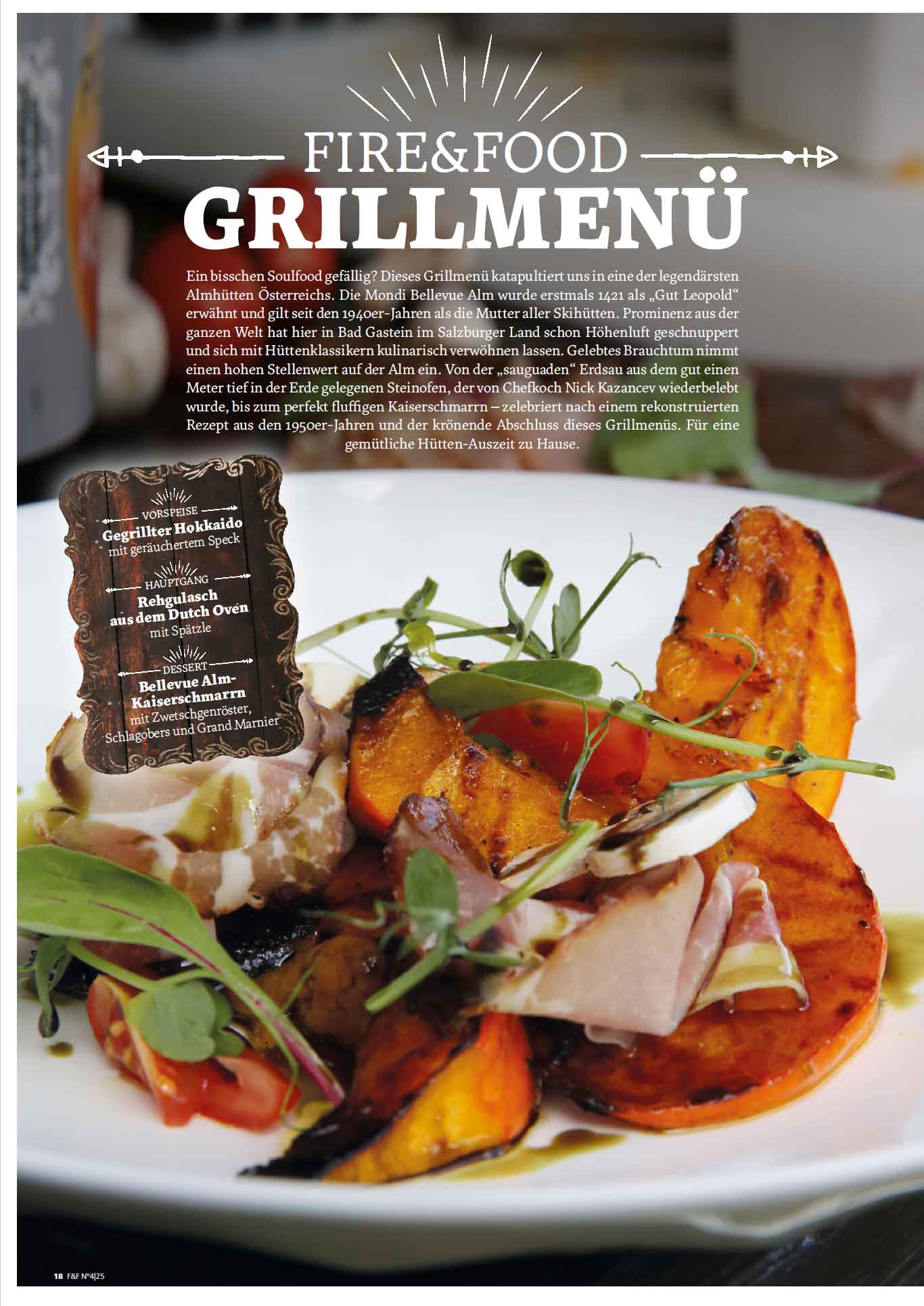 FIRE&FOOD 2025/04 Magazin Einzelausgabe Grillrezepte