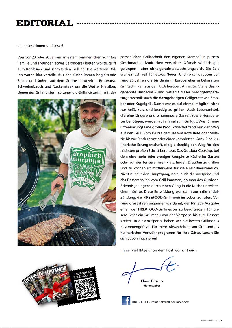 FIRE&FOOD Specials Special No.5 Grillmenü Digitalausgabe PDF