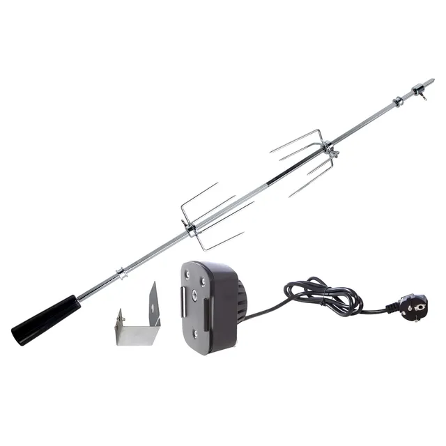 AllGrill Grillzubehör Grillspieß 103 cm Edelstahl mit Motor