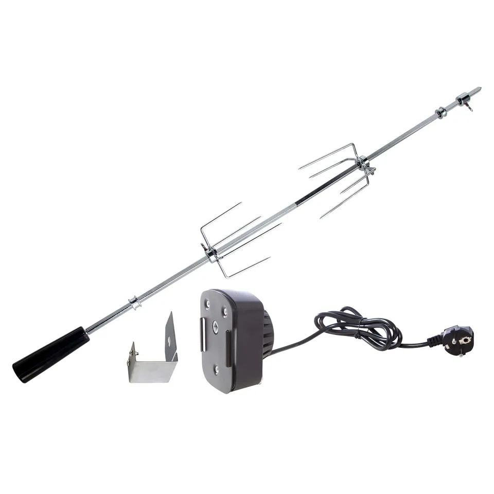AllGrill Grillzubehör Grillspieß 103 cm Edelstahl mit Motor
