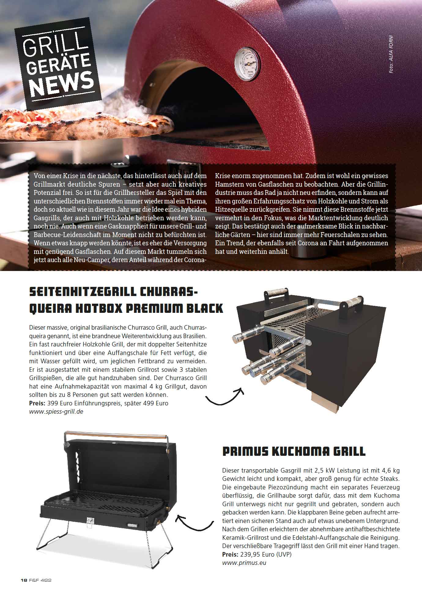 FIRE&FOOD 2022/04 Magazin Grillrezepte Print Digital