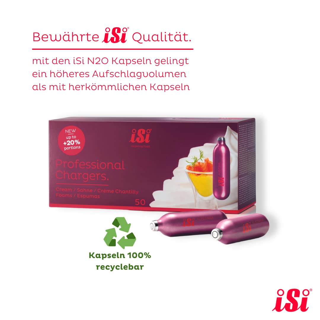 iSi Professional Chargers Sahnekapseln 10 Stück N2O 8,4 g