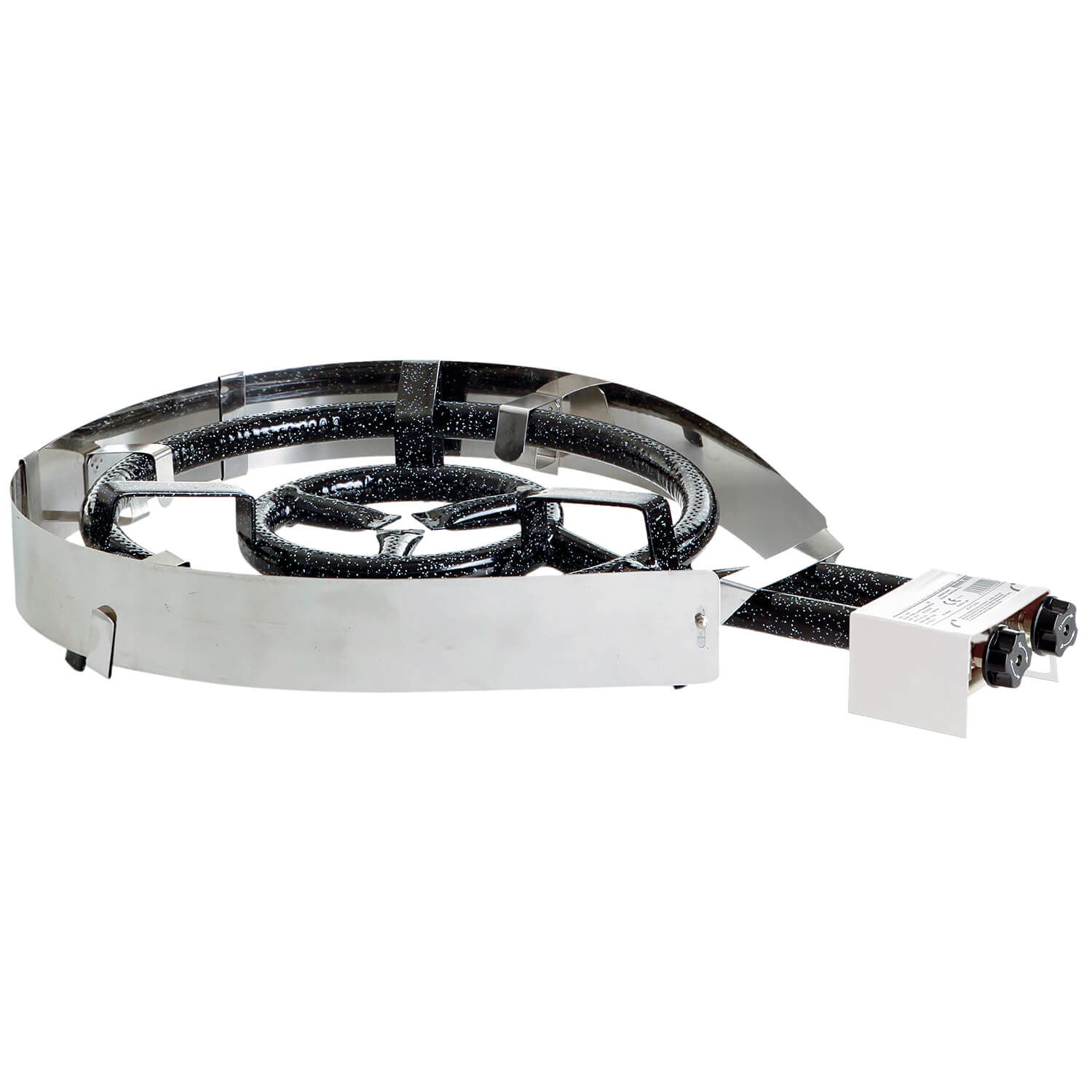 AllGrill Paella World Windschutz Ø 30 cm Federedelstahl Gasbrenner