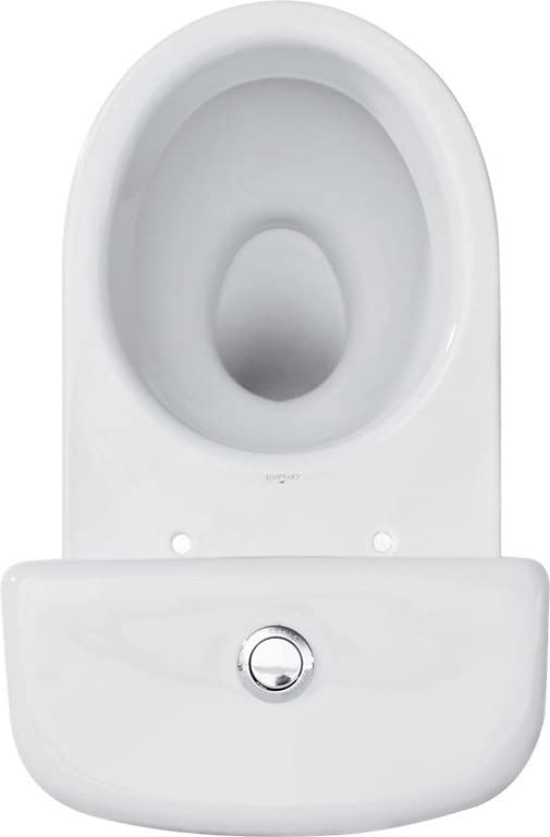 Cersanit Stand WC Komplettset Keramik-Toilette Weiß 37 cm