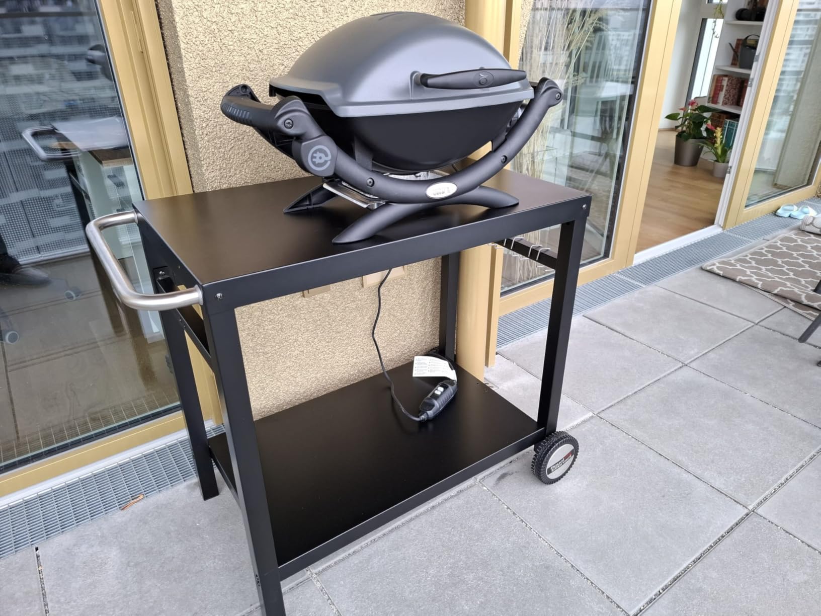 Royal Gourmet Grillwagen Grilltisch 85x50cm mit Rollen