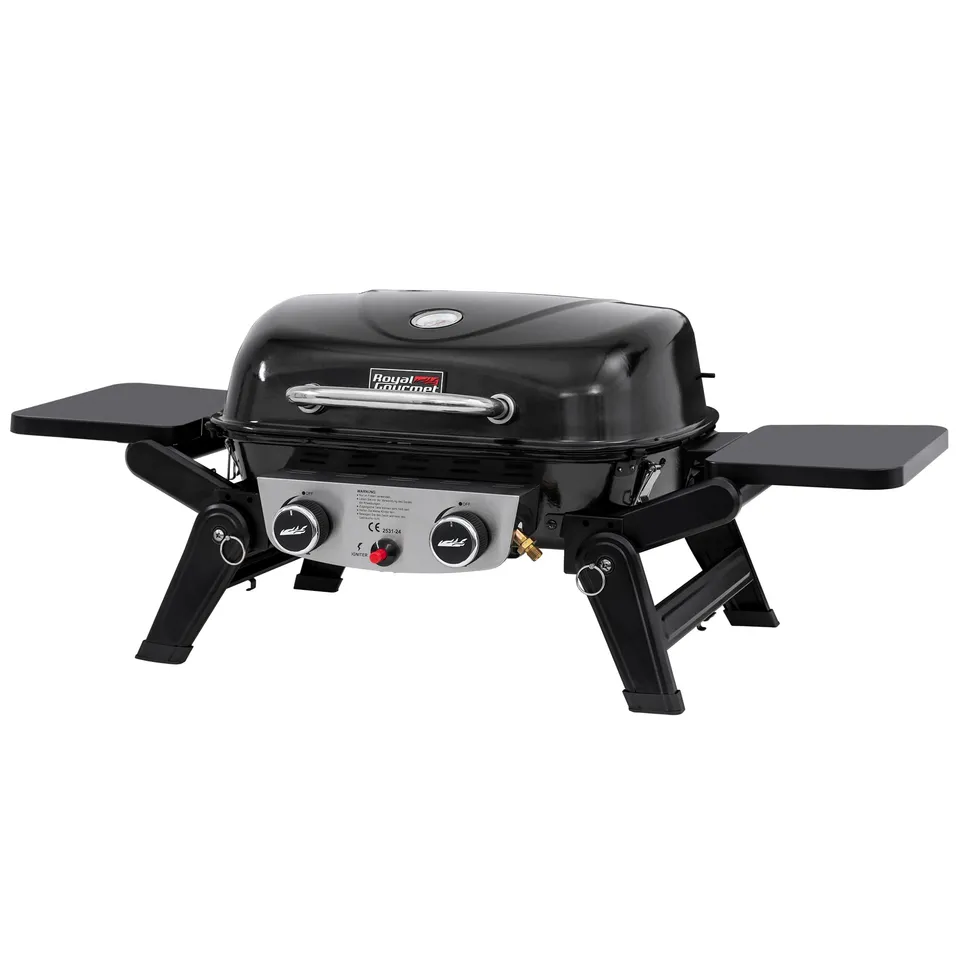 Royal Gourmet Gasgrills Tischgasgrill 2 Brenner 5 kW