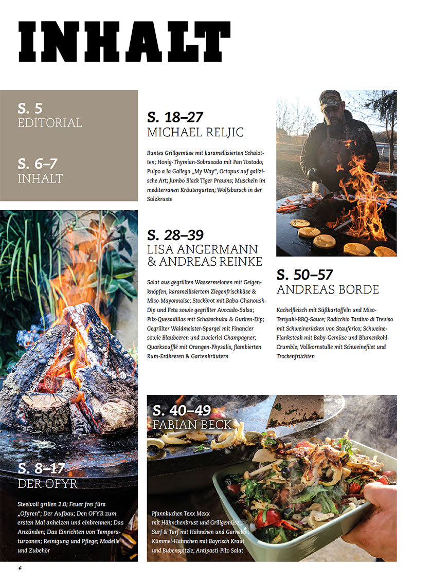 FIRE&FOOD Bookazine No.8 Outdoor Cooking Printausgabe OFYR
