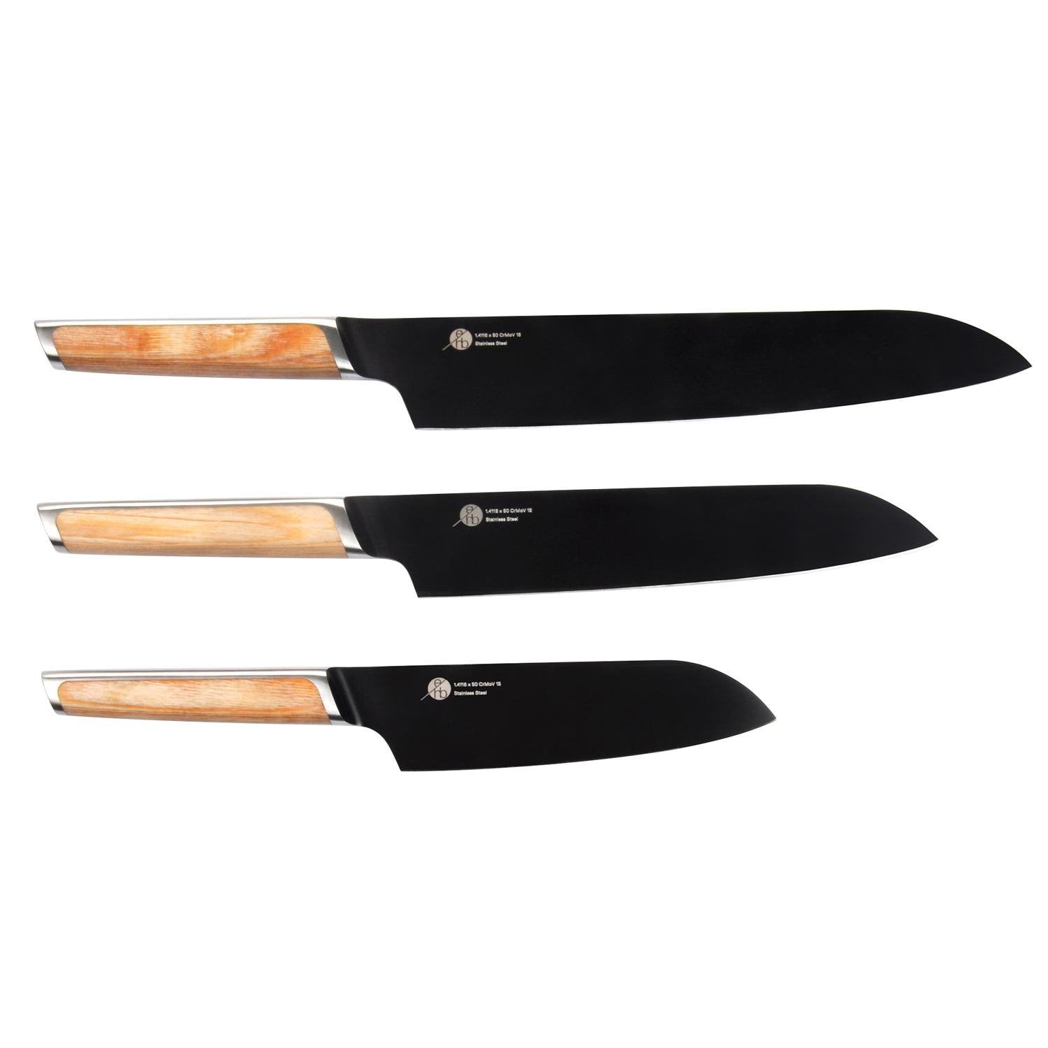 Everdure Santoku S3 Küchenmesser 268 mm Titan Pakkaholz