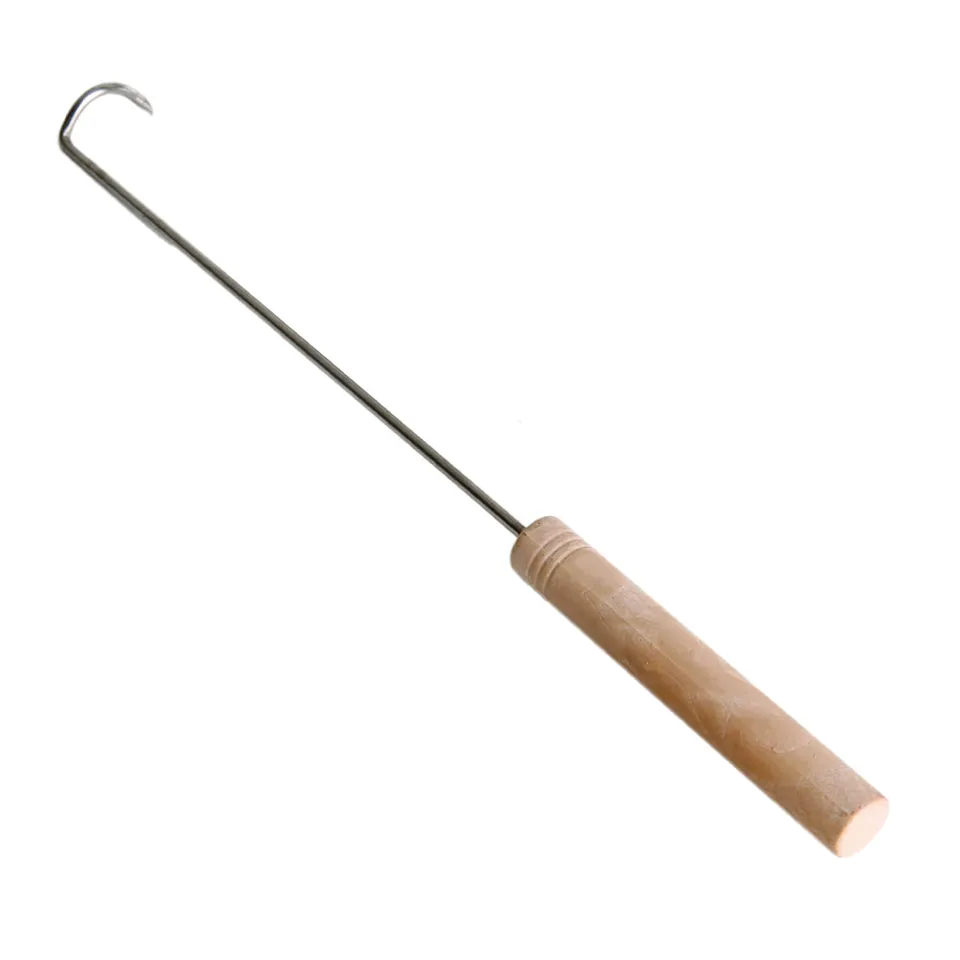 AllGrill Grillzubehör Grillhaken Edelstahl 38 cm