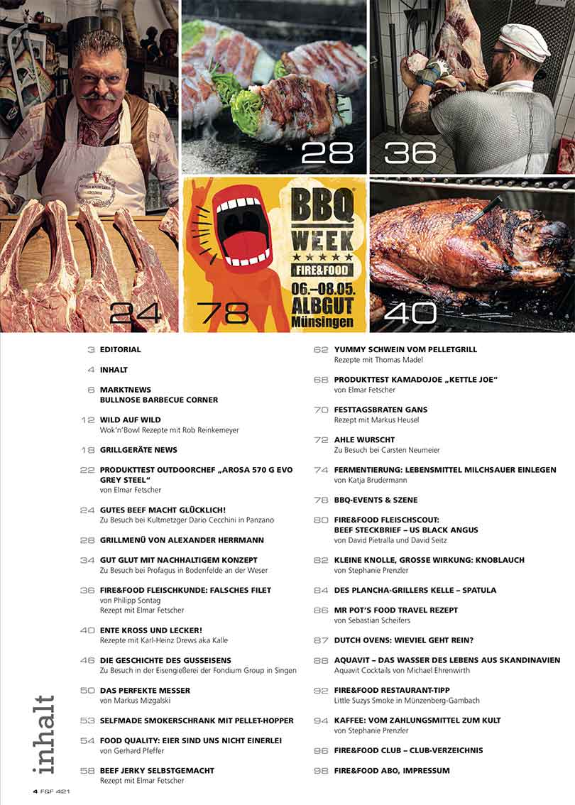FIRE&FOOD 2021/04 Magazin Print und Digital