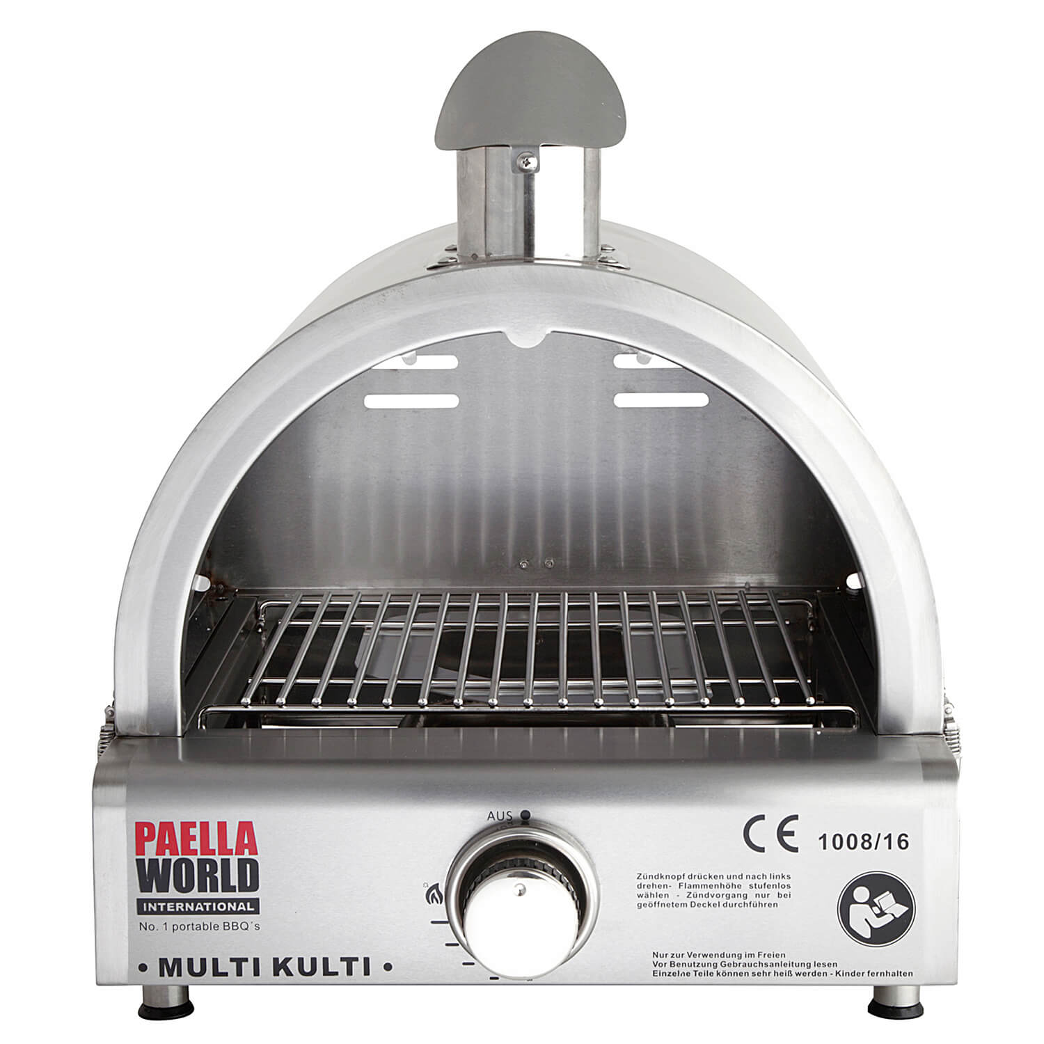 AllGrill MULTI-KULTI Gasgrill Edelstahl mit Zündsicherung Backhaube