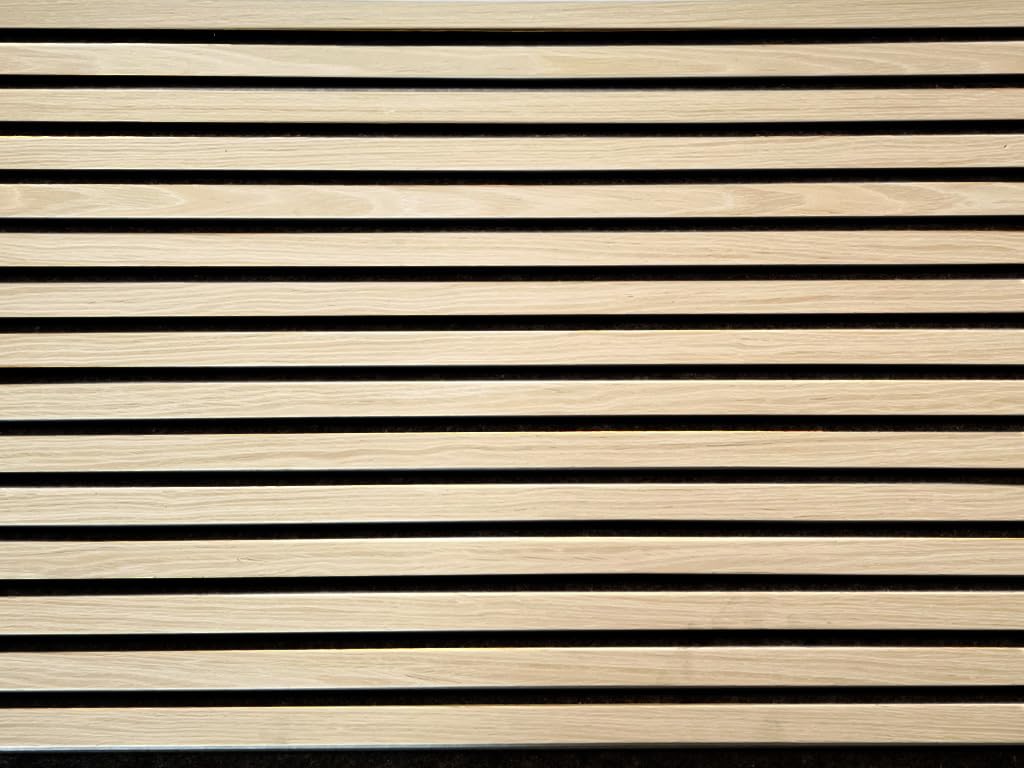 HPFloor AURA Akustikpaneel Light Oak 240x60 cm Filz Schwarz