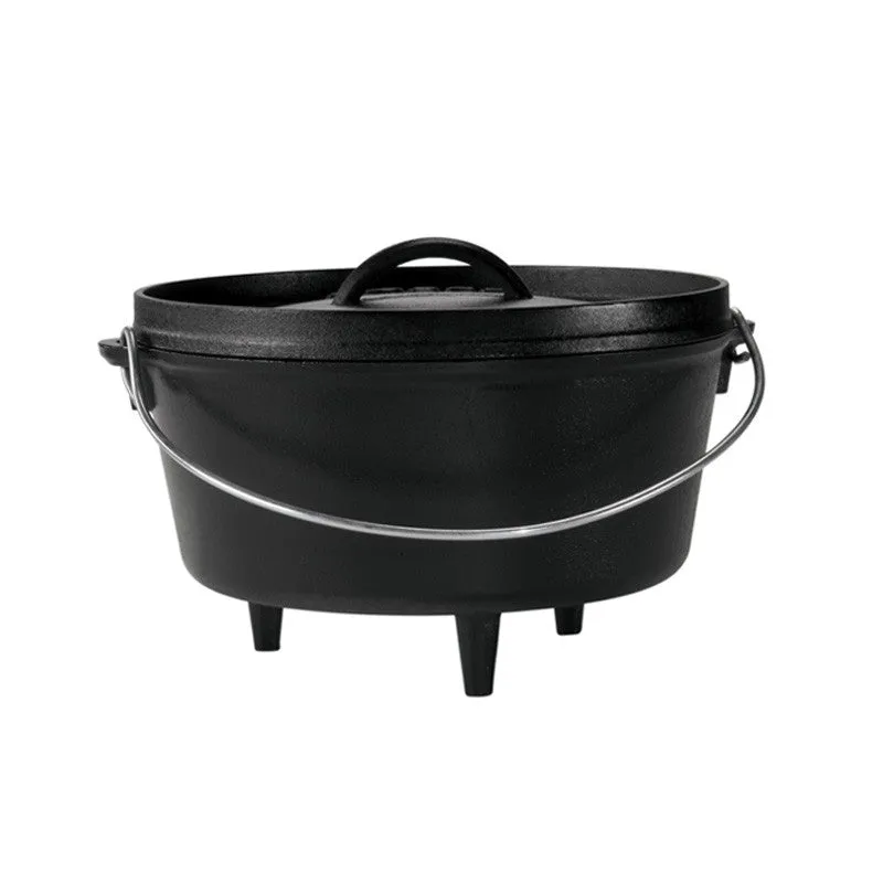 FIRE&FOOD Lodge Camp Dutch Oven 12" Topf 7,5L Gusseisen mit Füßen