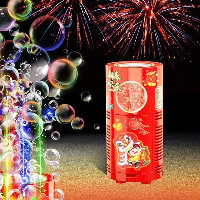 Ivtivfu Fireworks Seifenblasenmaschine 13 Löcher LED