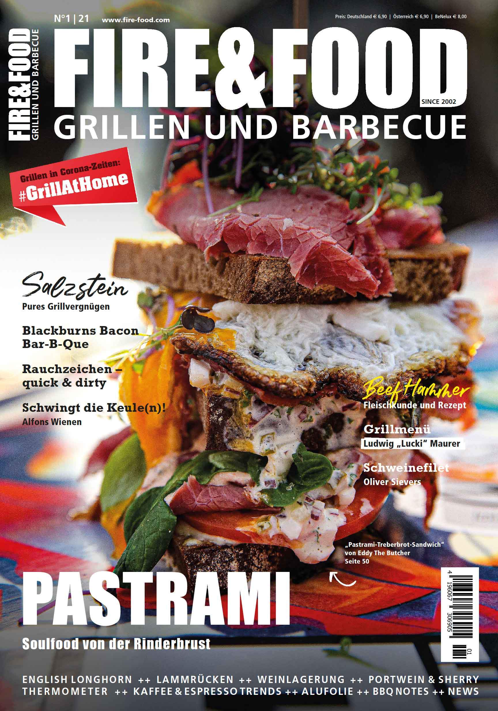 FIRE&FOOD Einzelausgaben 2021/01 Magazin Printausgabe Grillen
