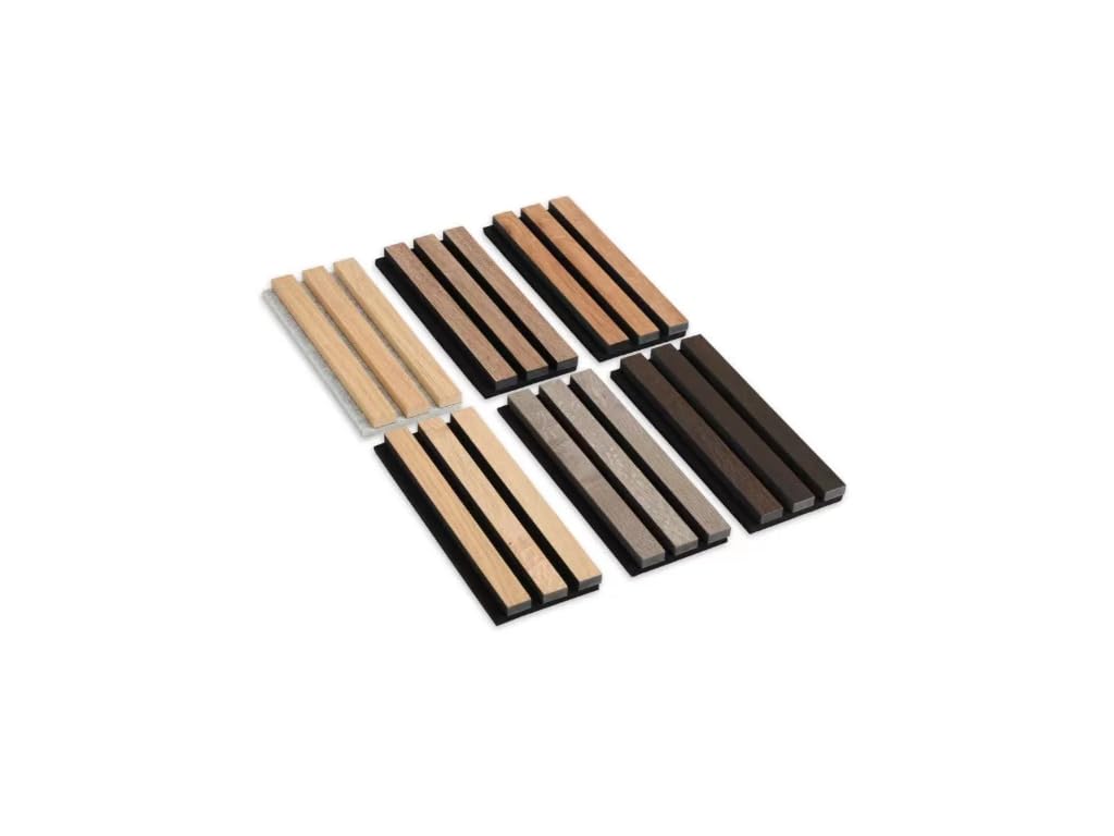 HPFloor Acoustic Panels Akustikpaneele Black Oak 240x60 Filz Schwarz