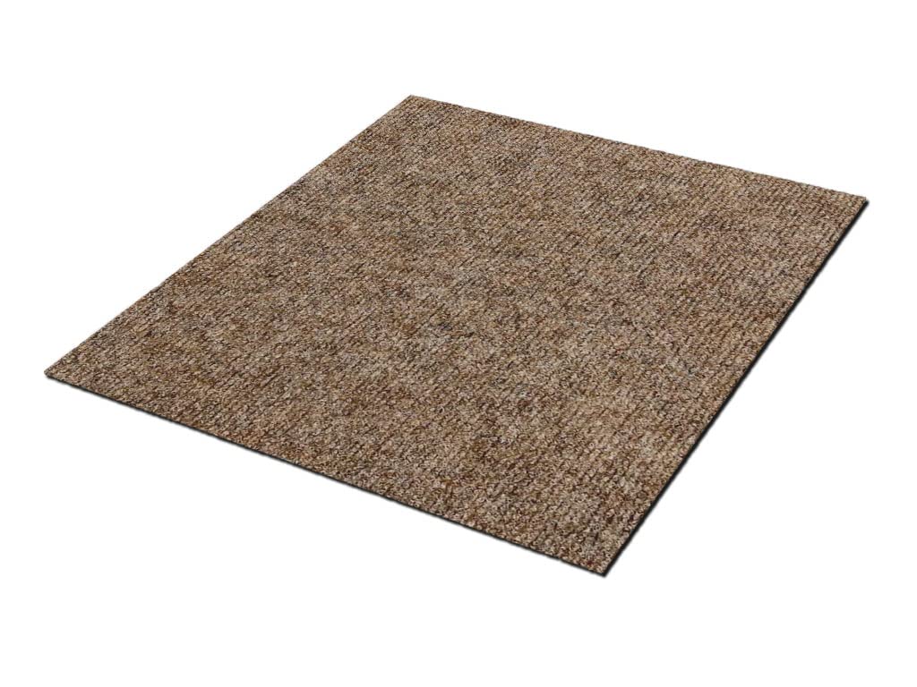HPFloor Jersey Teppichfliese 50x50 cm dunkelbraun selbstliegend