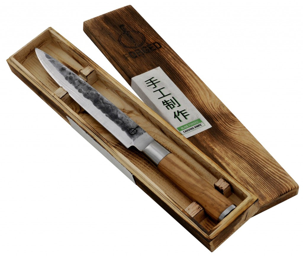 Forged Olive Fleischmesser 20,5 cm Olivenholz rostfrei