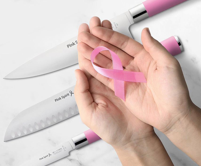 Dick Pink Spirit Santoku 18 cm Kullenschliff rostfrei