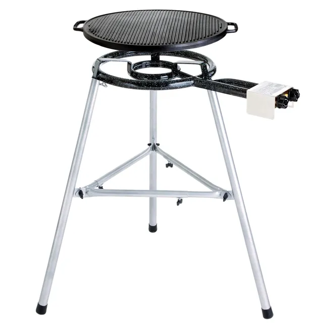 AllGrill Grillzubehör Gussgrillplatten Set 2 Paella-Set 45 cm