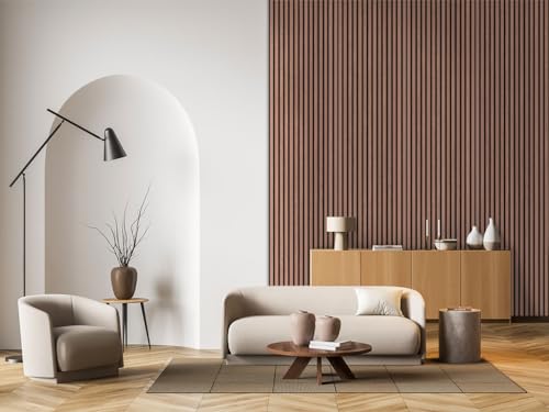 HPFloor ACOUSTIC PANELS Akustikpaneele 240x60 Walnuss Filz schwarz