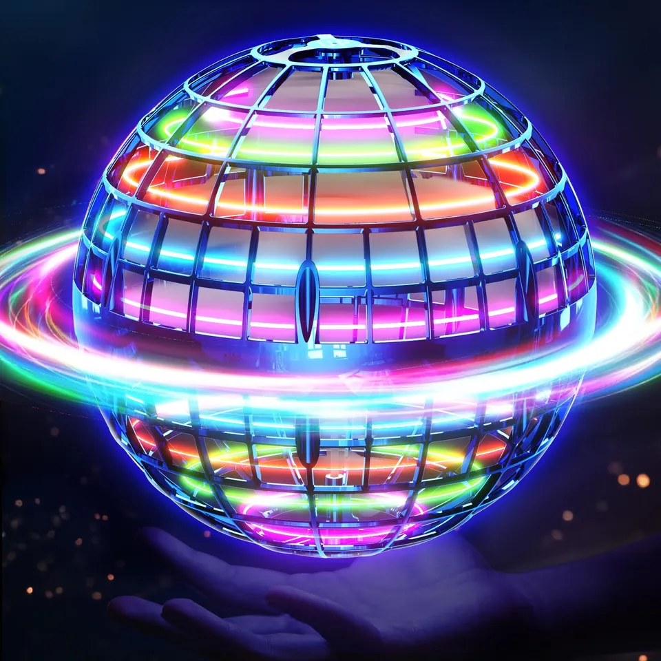 Ivtivfu Flying Orb Ball Hoverball LED Blau USB
