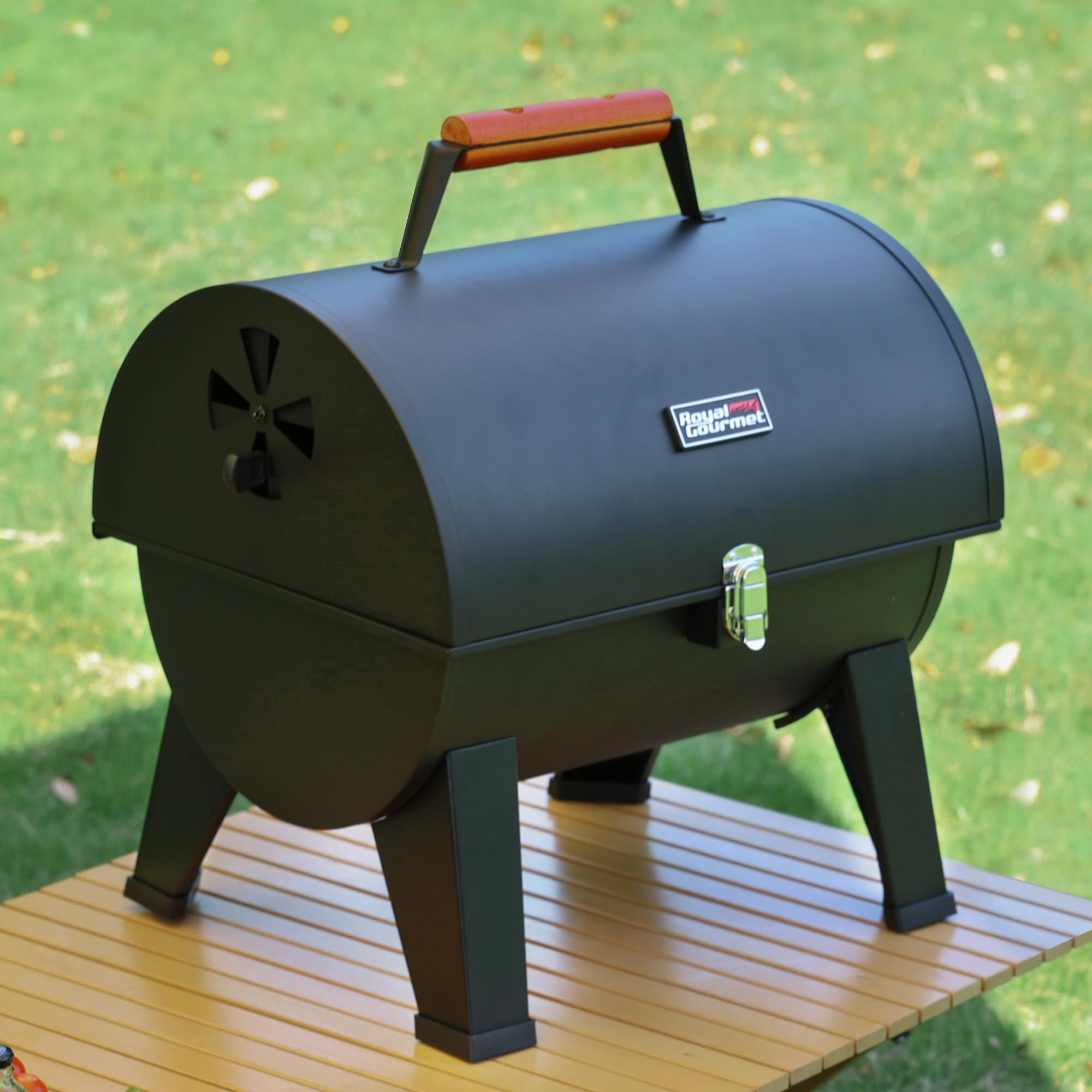 Royal Gourmet Kohlegrill Klappgrill 44x31,8cm Schwarz Camping