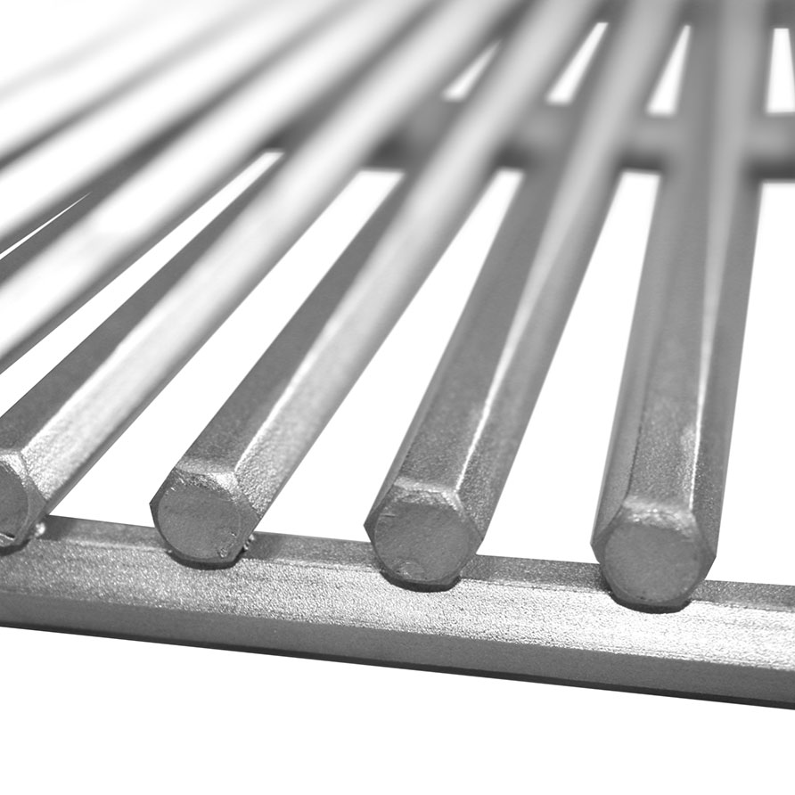 AllGrill Grillzubehör Edelstahl-Gussrost Hexagon 30x46 cm 10mm