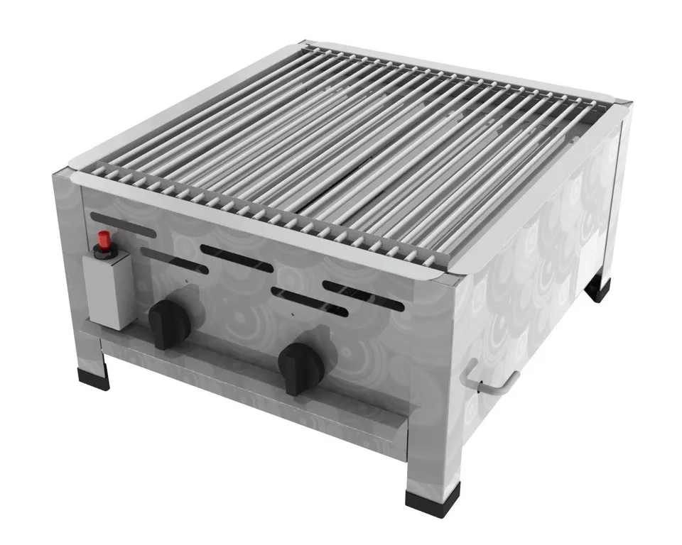 ChattenGlut Gasbräter 2-flammig 7,3 kW Edelstahlstäbe Tischgerät