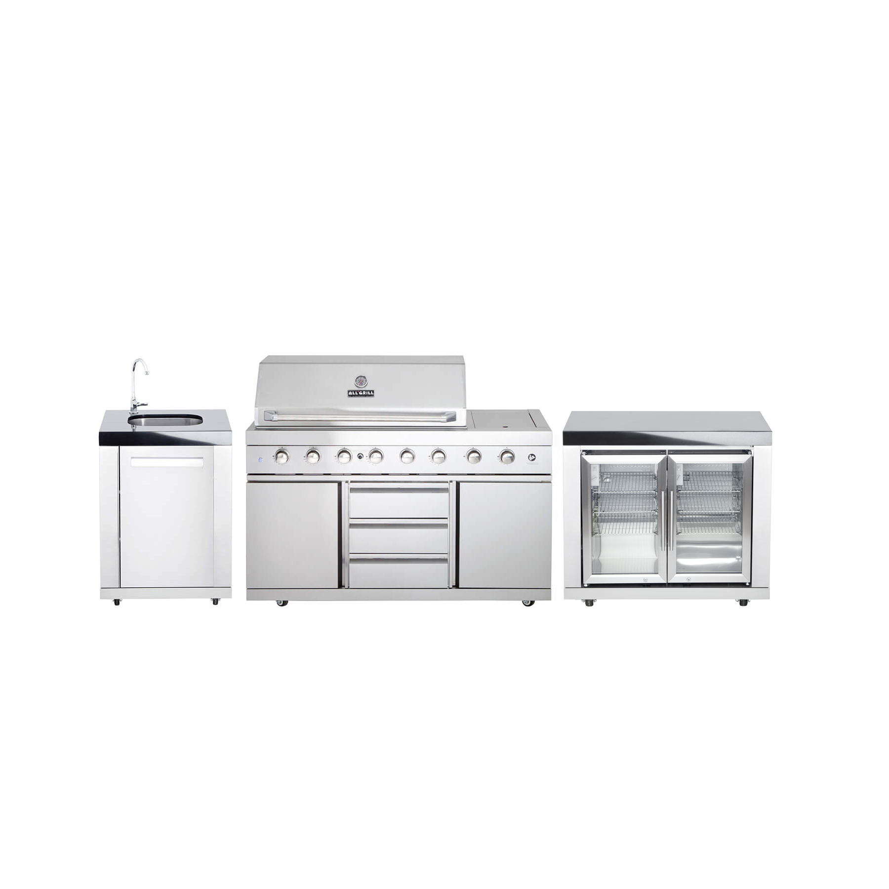 AllGrill Außenküchen Variante 11 Outdoorküche Edelstahl