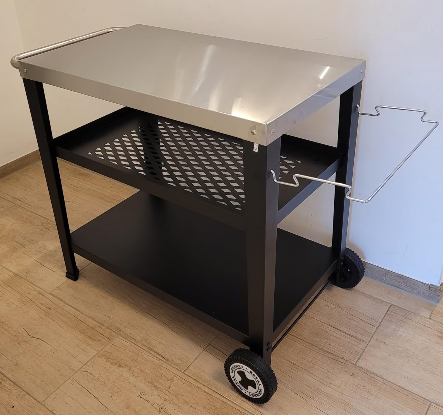 Royal Gourmet Grillzubehör Servierwagen Edelstahl 85x50