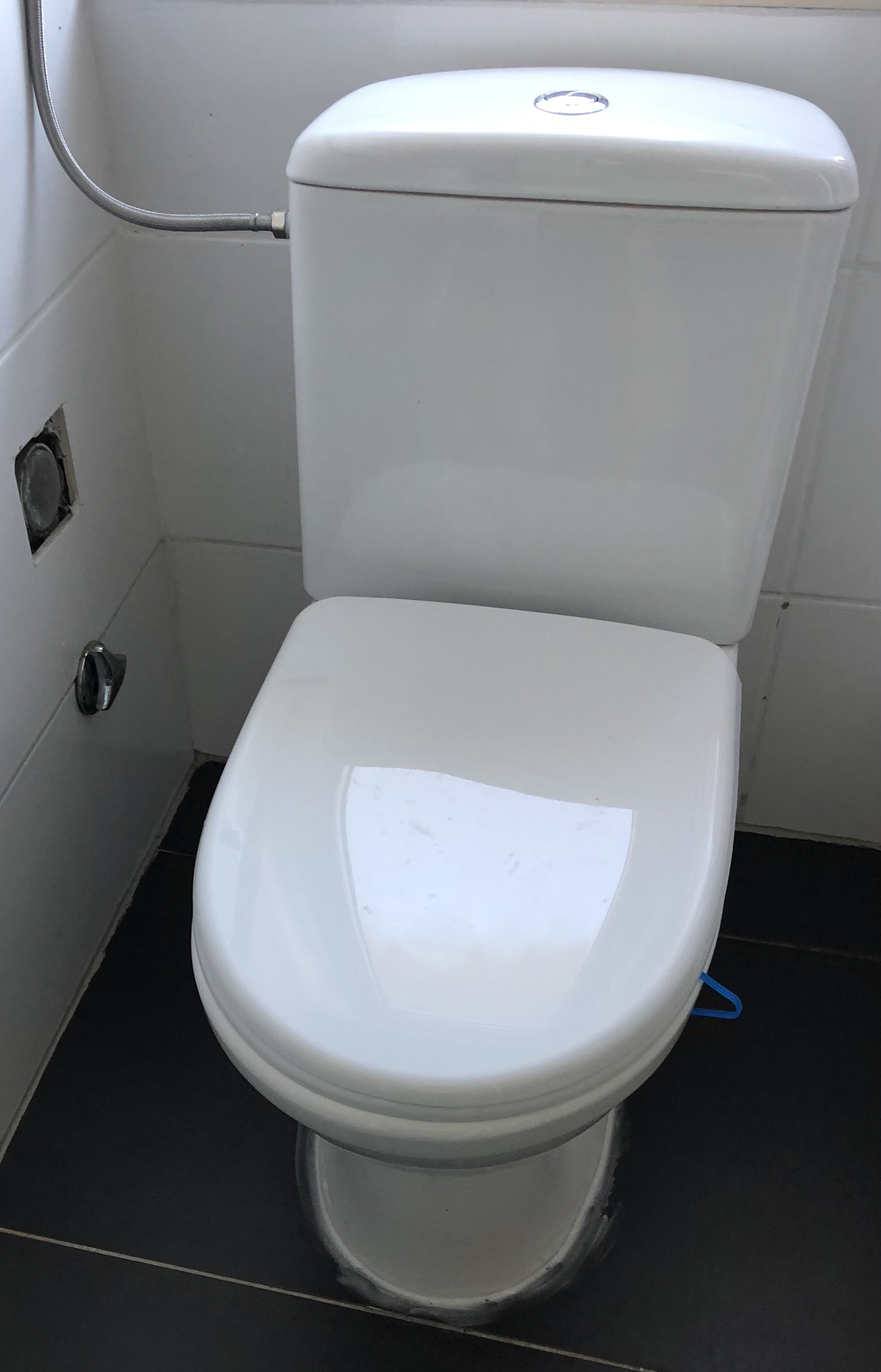 Cersanit Stand WC Komplettset Keramik-Toilette Weiß 37 cm