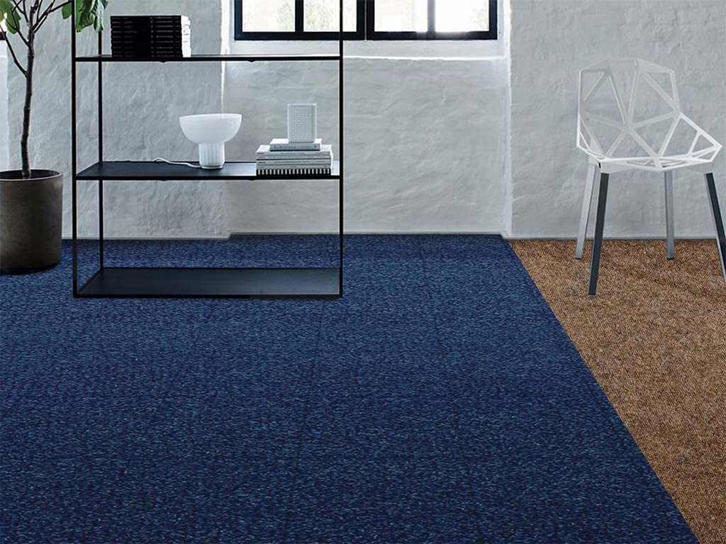 HPFloor Jersey Teppichfliese 50x50 cm blau selbstliegend