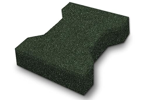 HPFloor Fall Protection Mats Gummiziegel Grün 45 mm