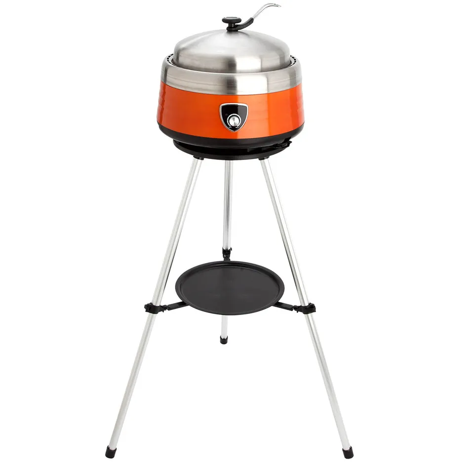 AllGrill Grillzubehör Vulcano Holzkohlegrill orange Ø38cm Dreibein