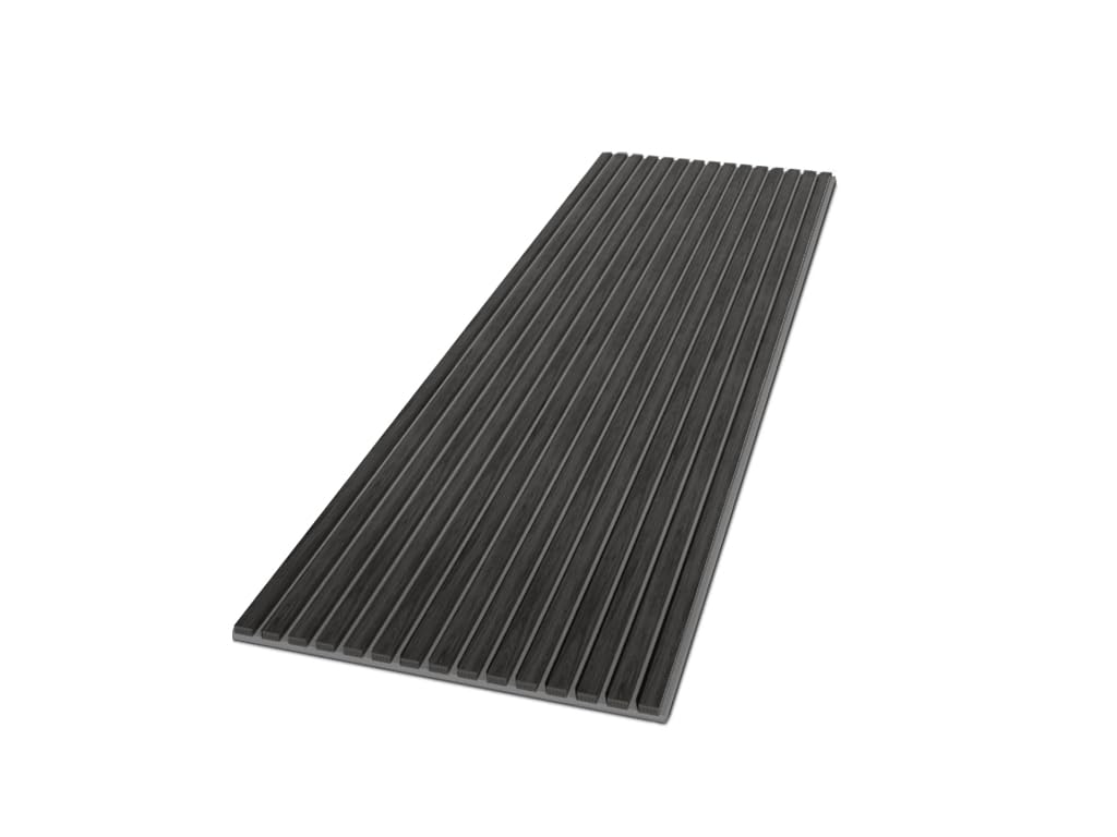 HPFloor Acoustic Panels Akustikpaneele Black Oak 240x60 Filz Grau