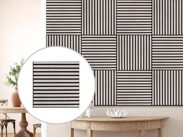 HPFloor Acoustic Panels 60x60 Grey Oak 4er-Set 21mm