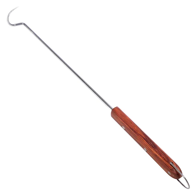 AllGrill Grillzubehör Grill- Fleischhaken Rosenholz 47cm