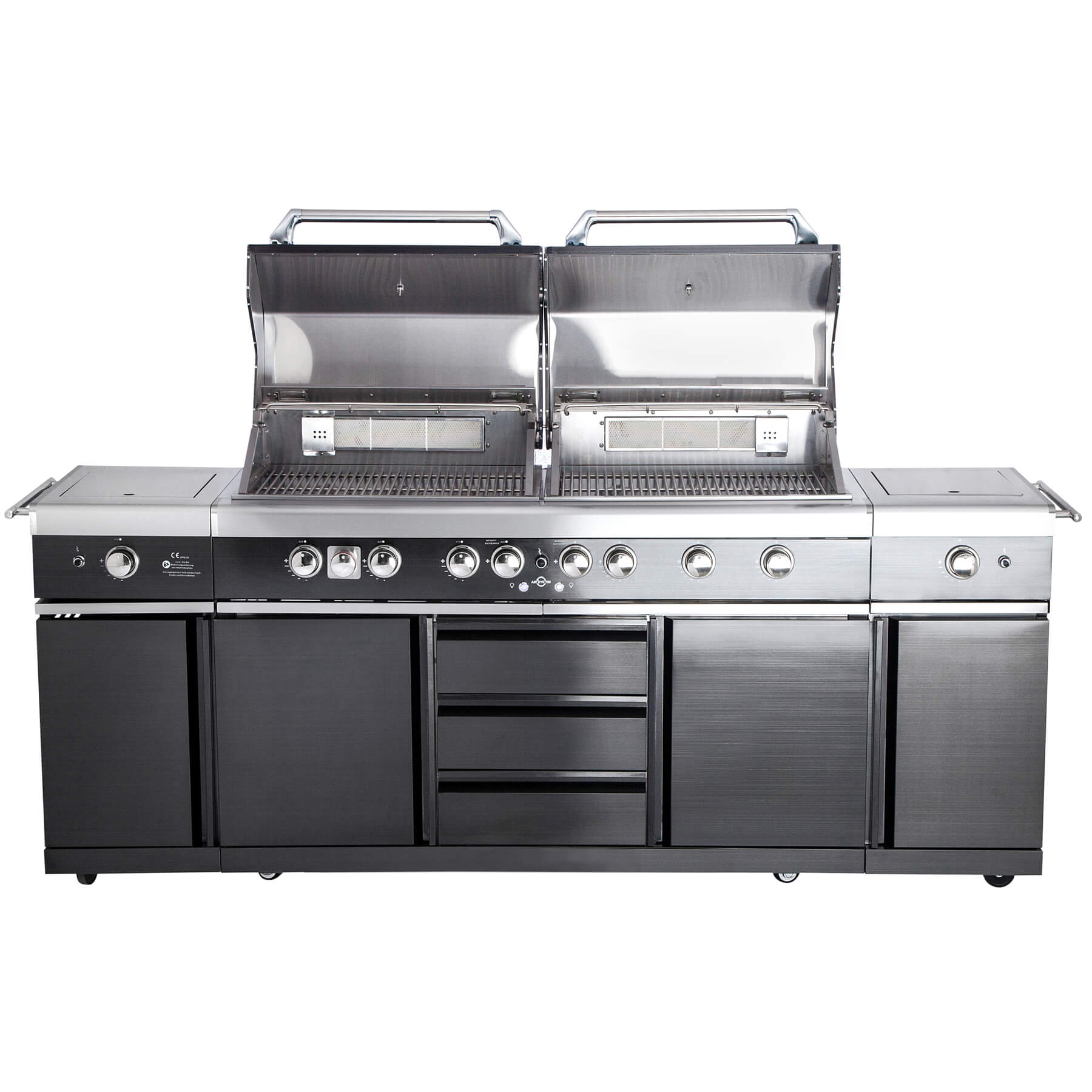 AllGrill Außenküchen Top-Line Extrem Steakzone Black 6-flammig