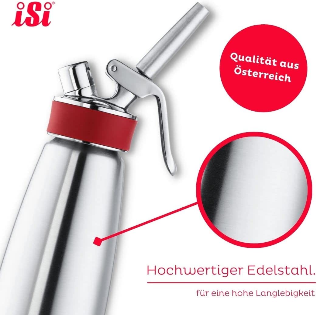 iSi Zubehör Gourmet Whip Sahnespender Edelstahl 0,5L