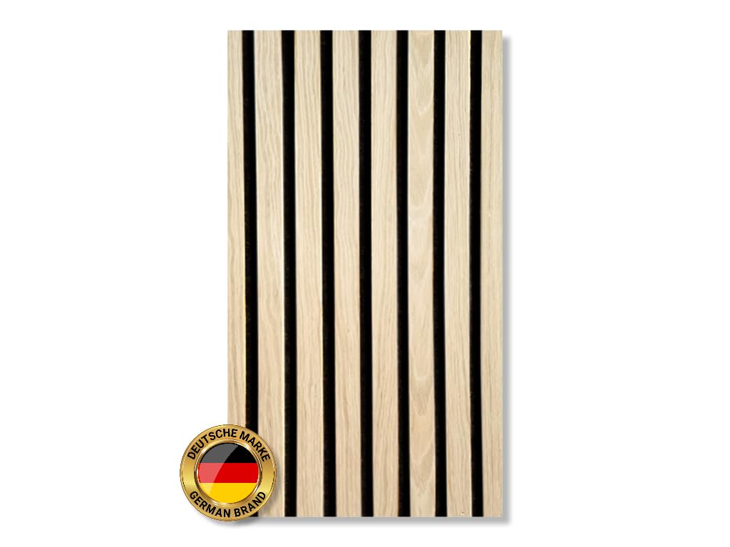 HPFloor AURA Akustikpaneel Light Oak 240x60 cm Filz Schwarz