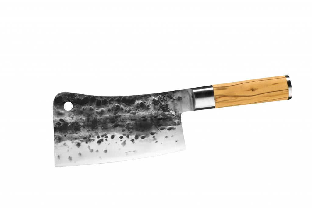 Forged Olive Asiatisches Hackmesser 19 cm Olivenholz