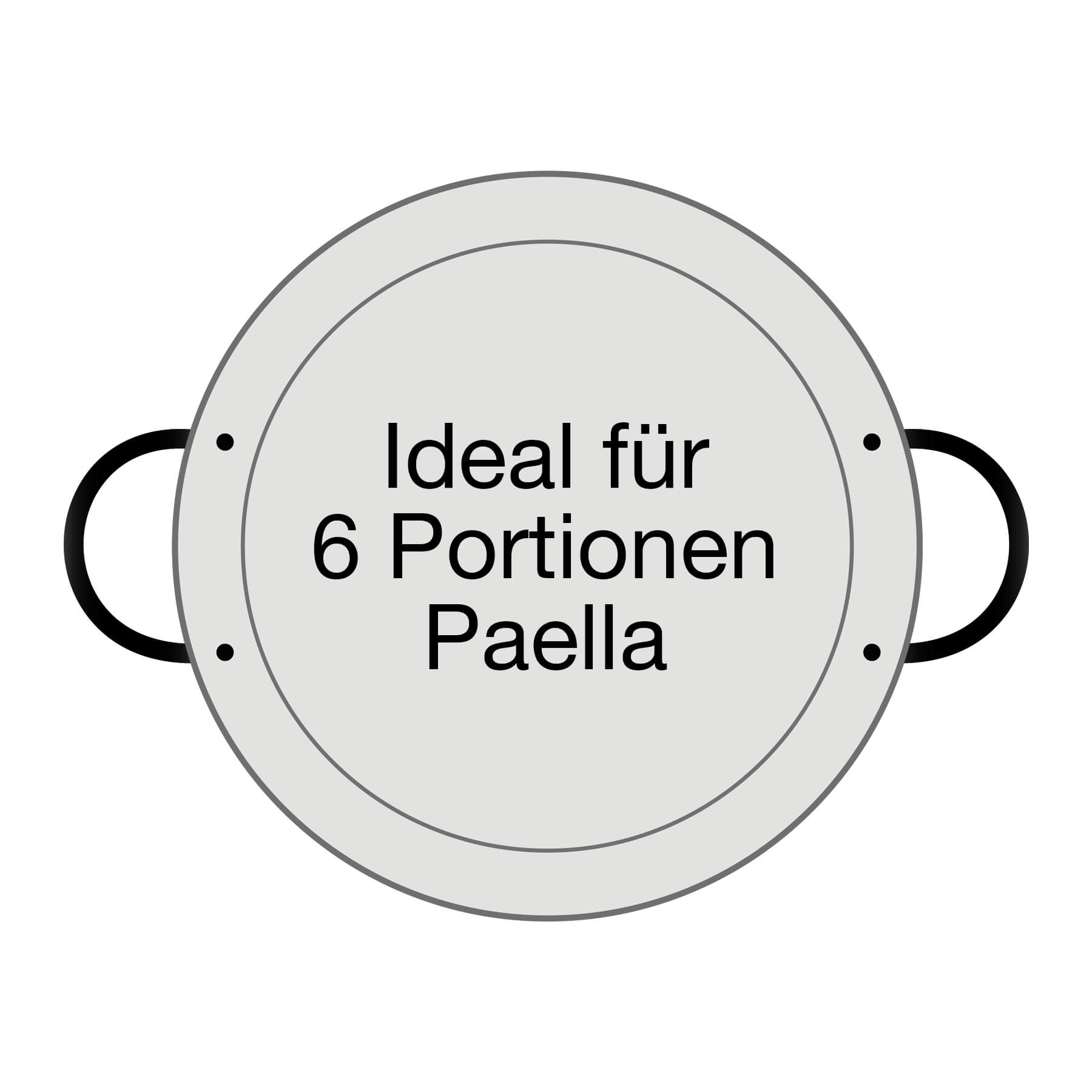 AllGrill Paella World Paellapfanne Stahl 34 cm 6 Portionen