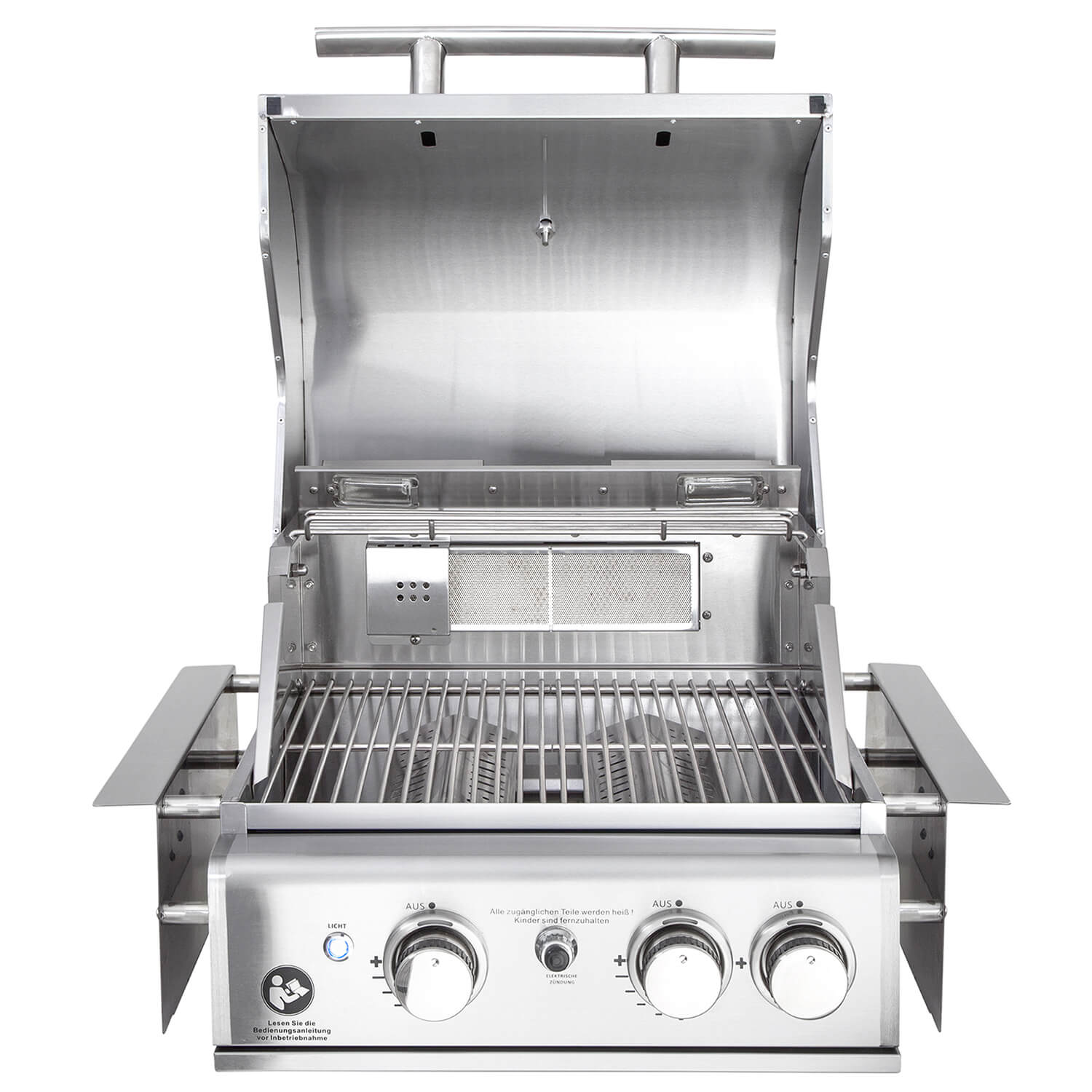 AllGrill Chef S Black Built-In Einbaugrill 2 Brenner Air