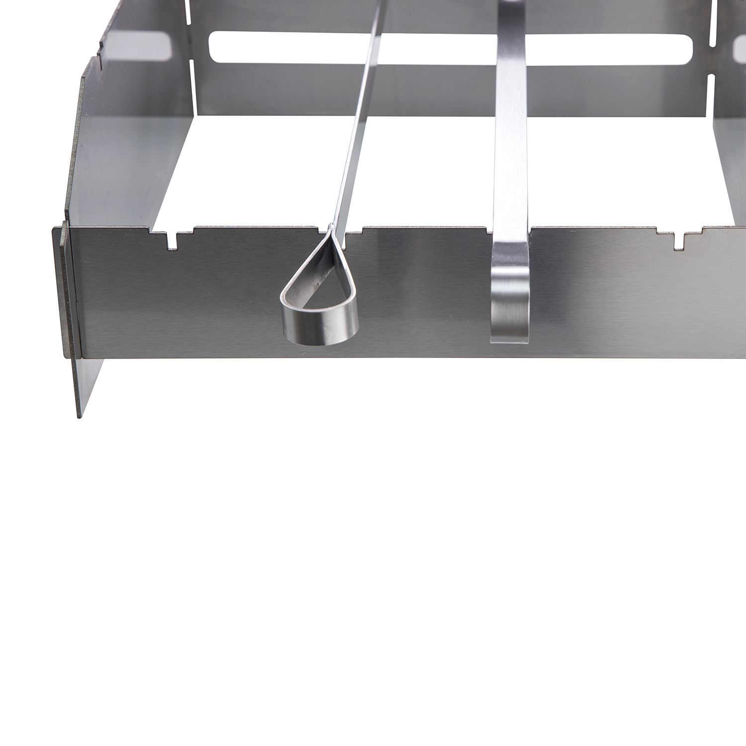AllGrill Grillzubehör Schaschlik-Set Edelstahl mit Spritzschutz