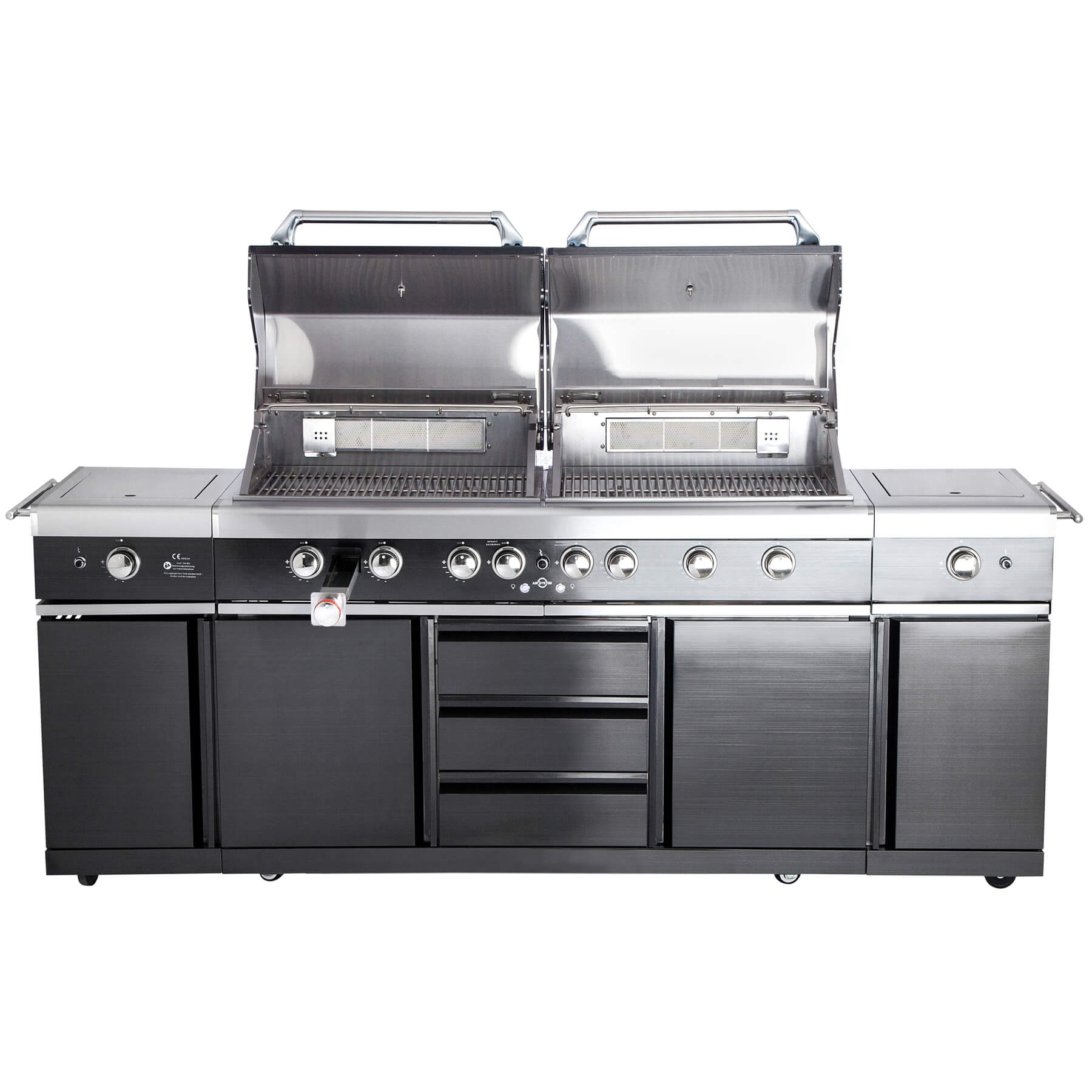 AllGrill Außenküchen Top-Line Extrem Steakzone Black 6-flammig