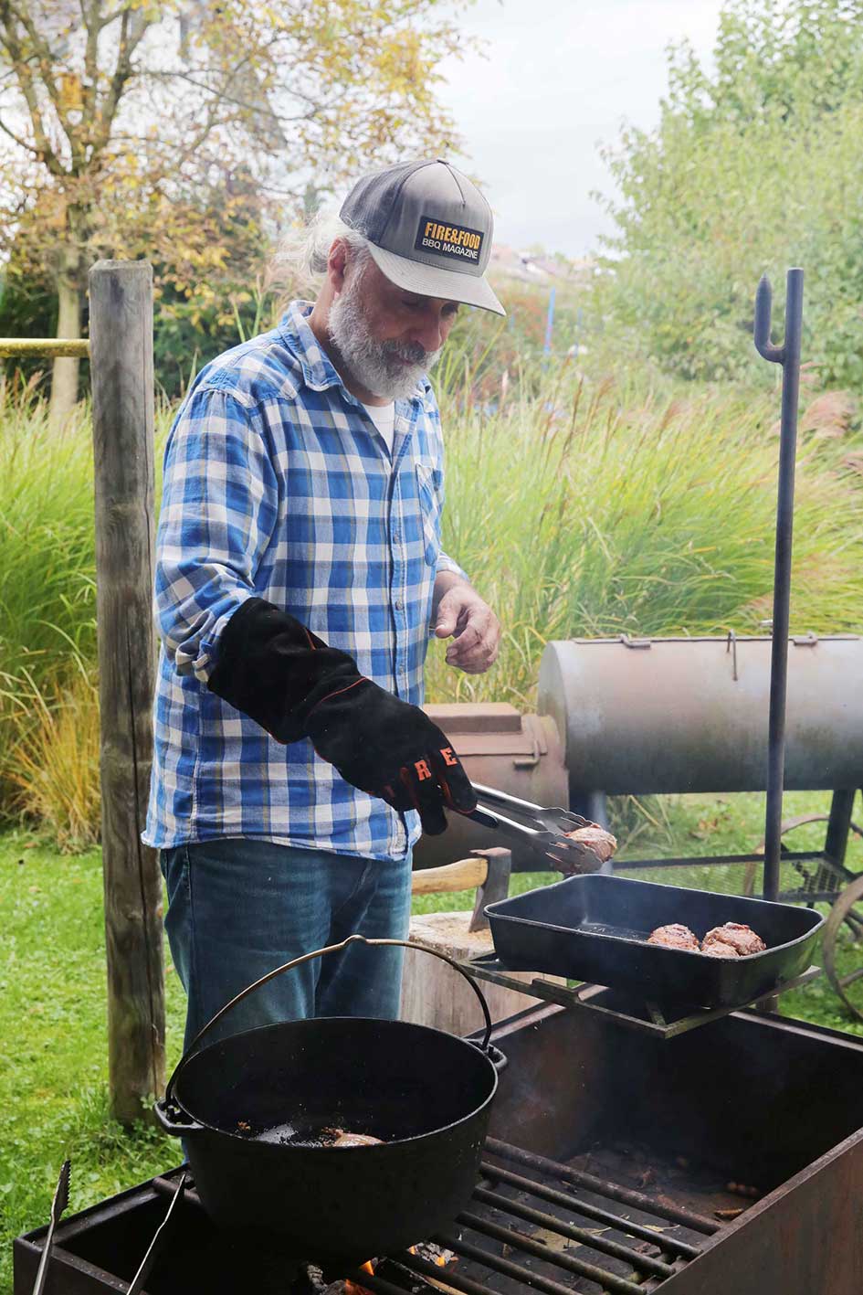 Ramster Bonanza Westernküche Grill höhenverstellbar Stahl